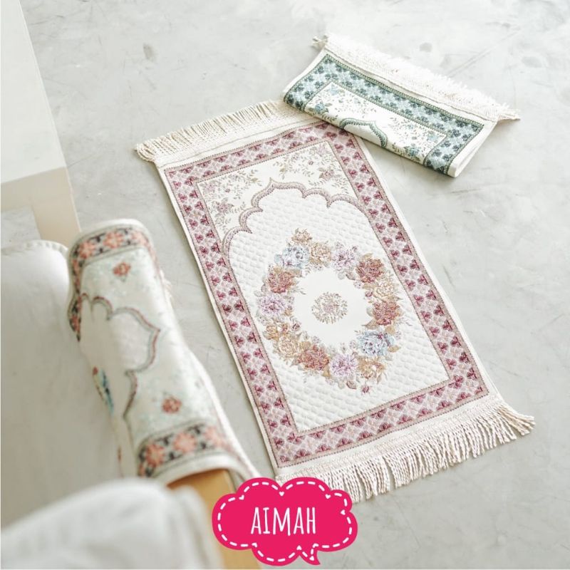 BISA COD SAJADAH AIMAH PREMIUM KEPALA UK 35x65 TERMURAH TERPERCAYA