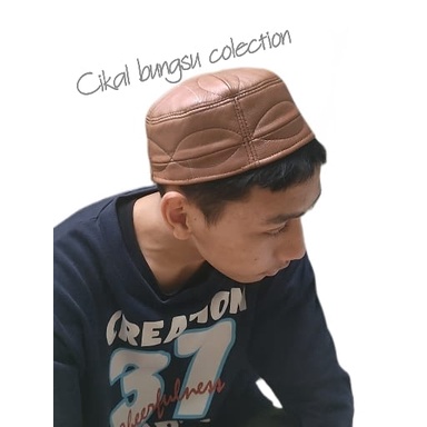 Peci haji kulit domba asli - Peci kulit - Kopiah haji terlaris - peci Haji murah