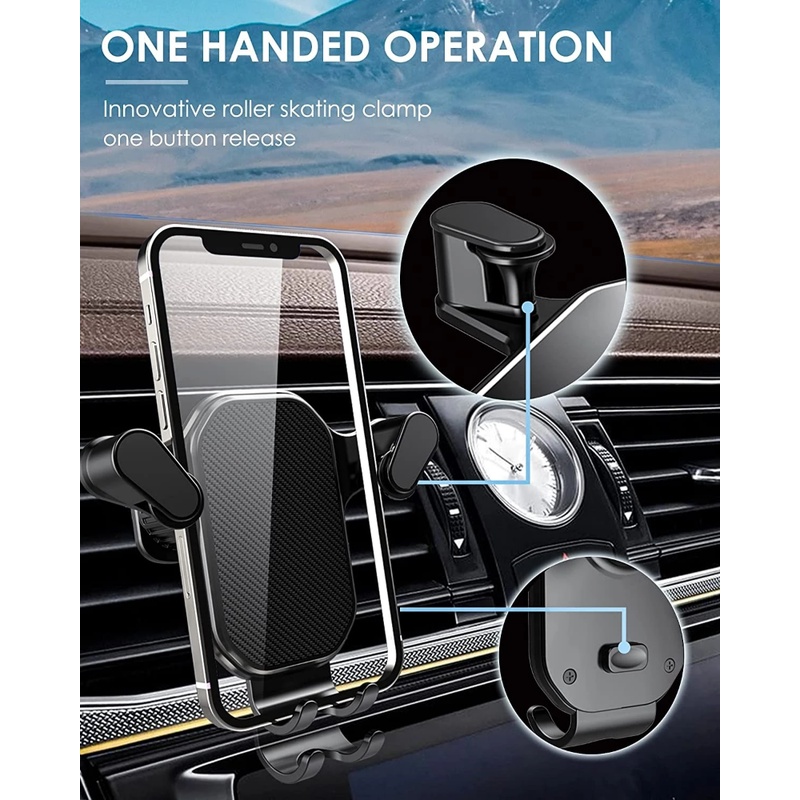 Braket Stand Holder Smartphone Mount Air Vent Mobil Universal