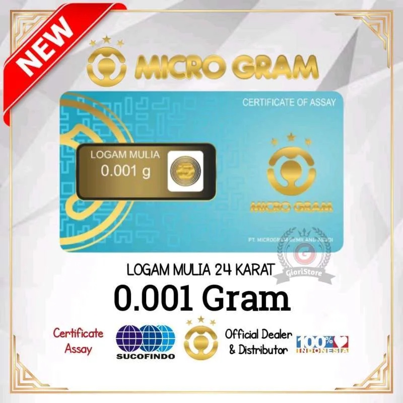 [HADIAH] BABYGOLD 0,001 gram Logam Mulia 24 Karat [No Checkout Yaa]