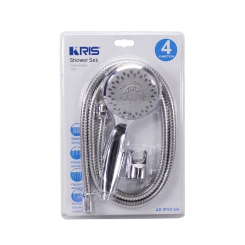 KRIS SET HAND SHOWER AR-975C-HH/ACE SHOWER SET KRIS 4F D10CM/ACE PERLENGKAPAN KAMAR MANDI/ACE PERALATAN MANDI