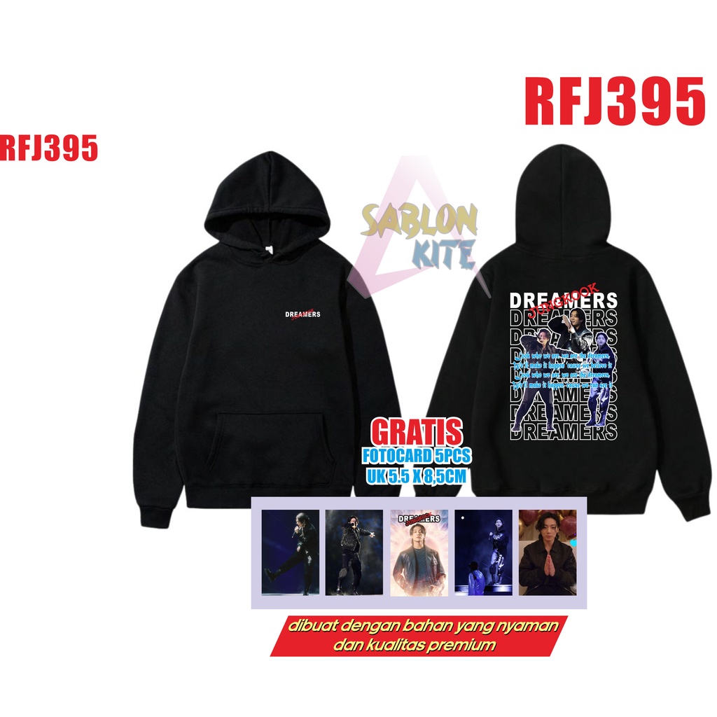 GRATIS FOTOCARD 5PCS JAKET JUNGKOOK DREAMERS RFJ395