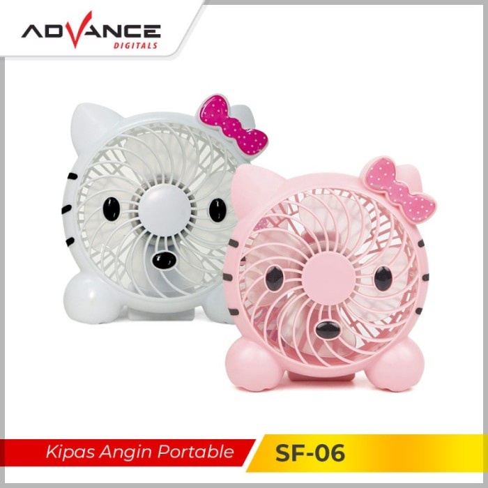 Advance Kipas Mini USB Portable SF-06 / SF06 Kipas Karakter Hello Kity