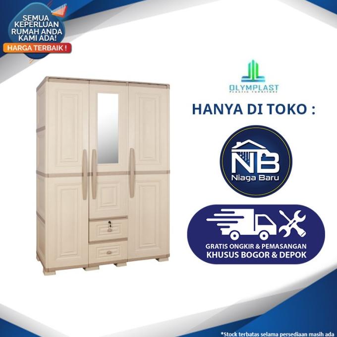 

Lemari plastik olymplast 3 Pintu Otc 03 PL Khusus Bogor stock ready
