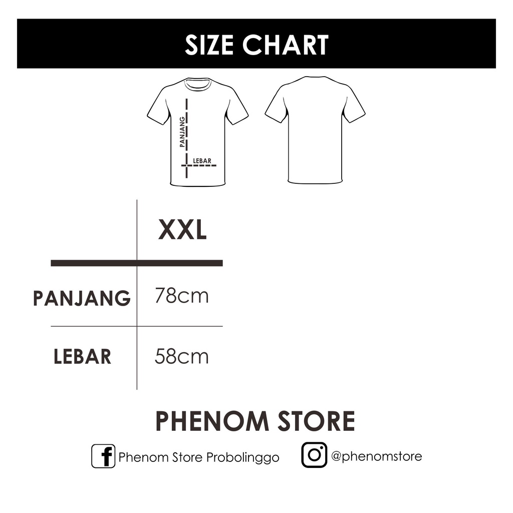 Big Size - Kaos Polos Cotton Combed 30s Lengan Pendek Pria/Wanita Phenom