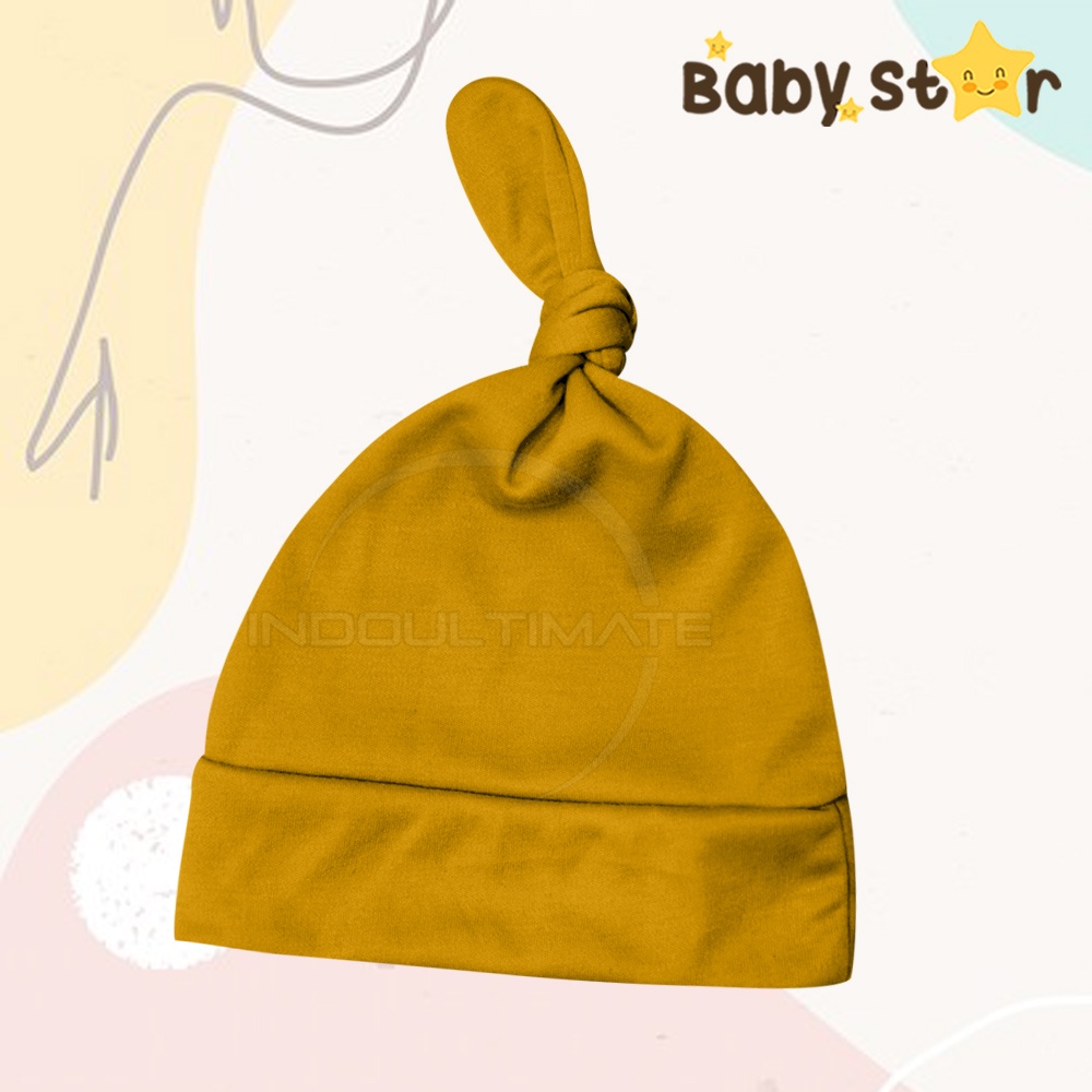 Topi Kupluk Bayi (0-12 Bulan) Baby Hat Newborn Pelindung Kepala Bayi Perlengkapan Bayi BHS-1