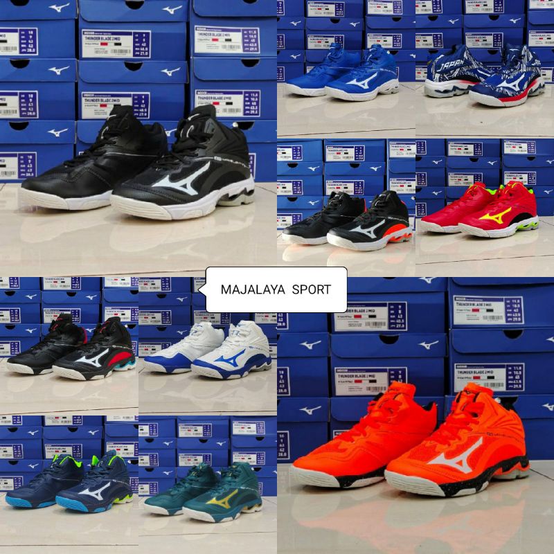 (MAJALAYA SPORT) MIZUNO WLZ 6 MID PREMIUM / Sepatu volly unisex / mizuno wave lightning z6 mid