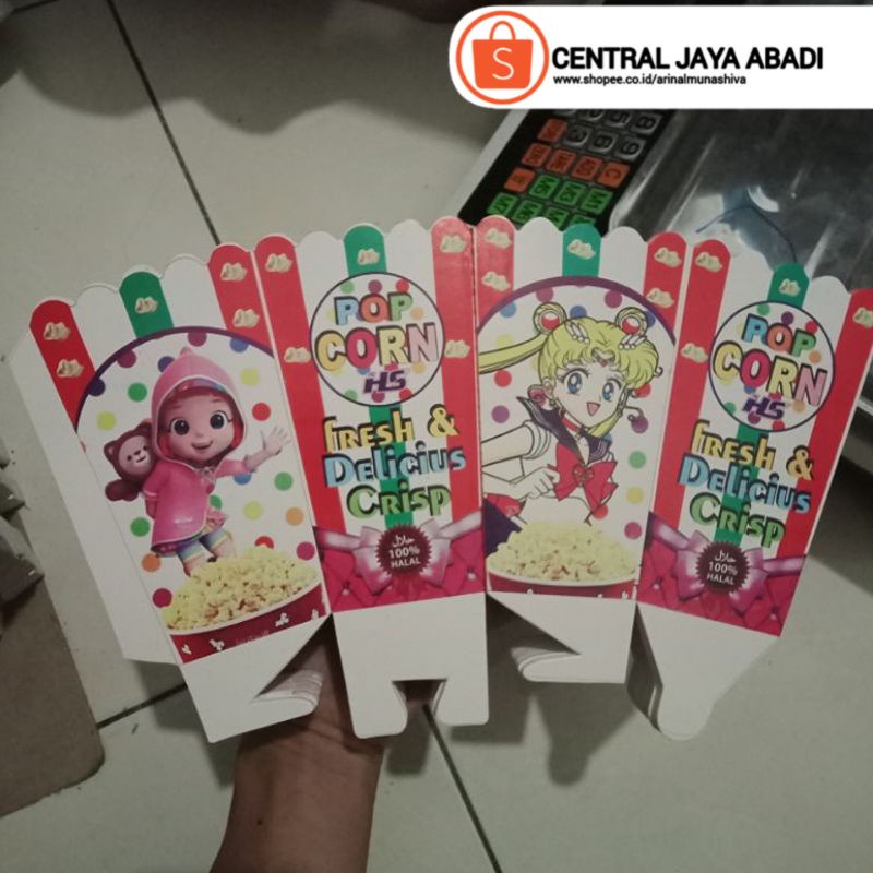

600 LEMBAR KERTAS POPCORN 14 × 8 BAHAN IVORY PUTIH HIGH QUALITY DUS POP CORN BOX POPCORN KOTAK POPCORN KEMASAN POP CORN PRODUK TERBARU KUALITAS TERBAIK | CENTRAL JAYA ABADI 5762