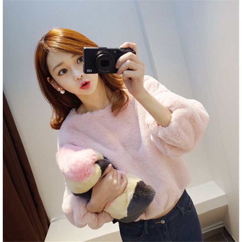 jakbul lembut sweater jakbul crop korea