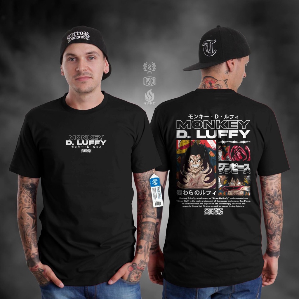 KAOS ANIME MONKEY D.LUFFY CENTER ONE PIECE