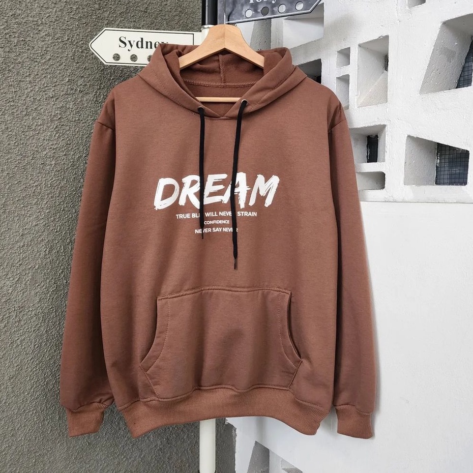 Dream Hoodie Outwear  Remaja Unisex Casual Style Motif Terbaru