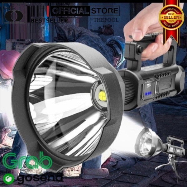 Unik Senter Sorotan Genggam Isi Ulang 90000 Lumen Tinggi TF Murah