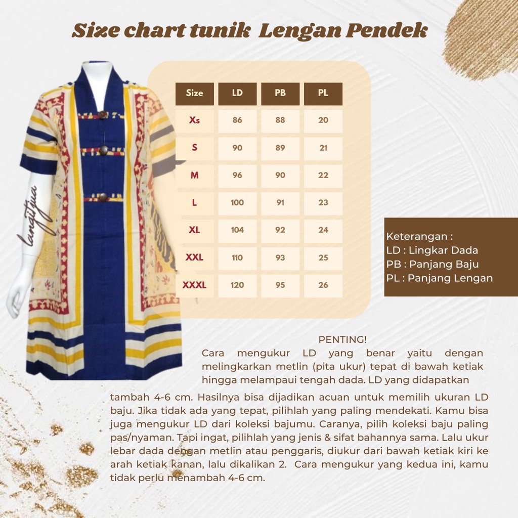 Tunik Kusuma Salur | Dress Batik Wanita model simpel | Batik Lawasan Asli Solo