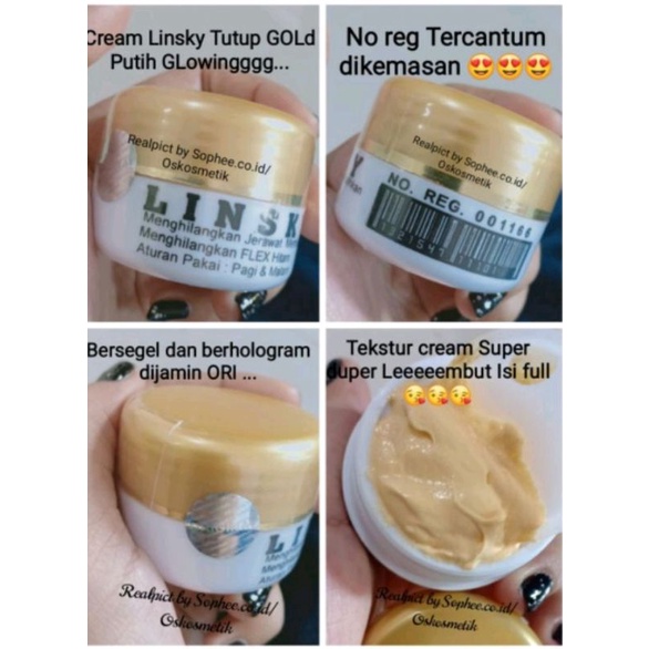 CREAM LINSKY GLOWING ORIGINAL EMBOS