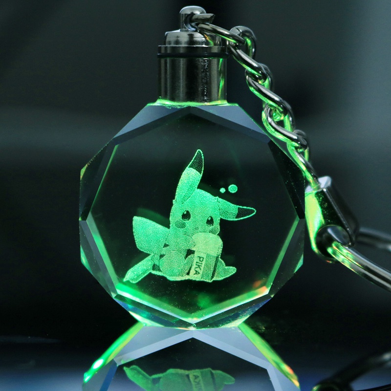 Gantungan Kunci Desain Anime Pokemon Pikachu Togepi Charizard Eevee Jigglypuff Luminous Untuk Hadiah Ulang Tahun Anak