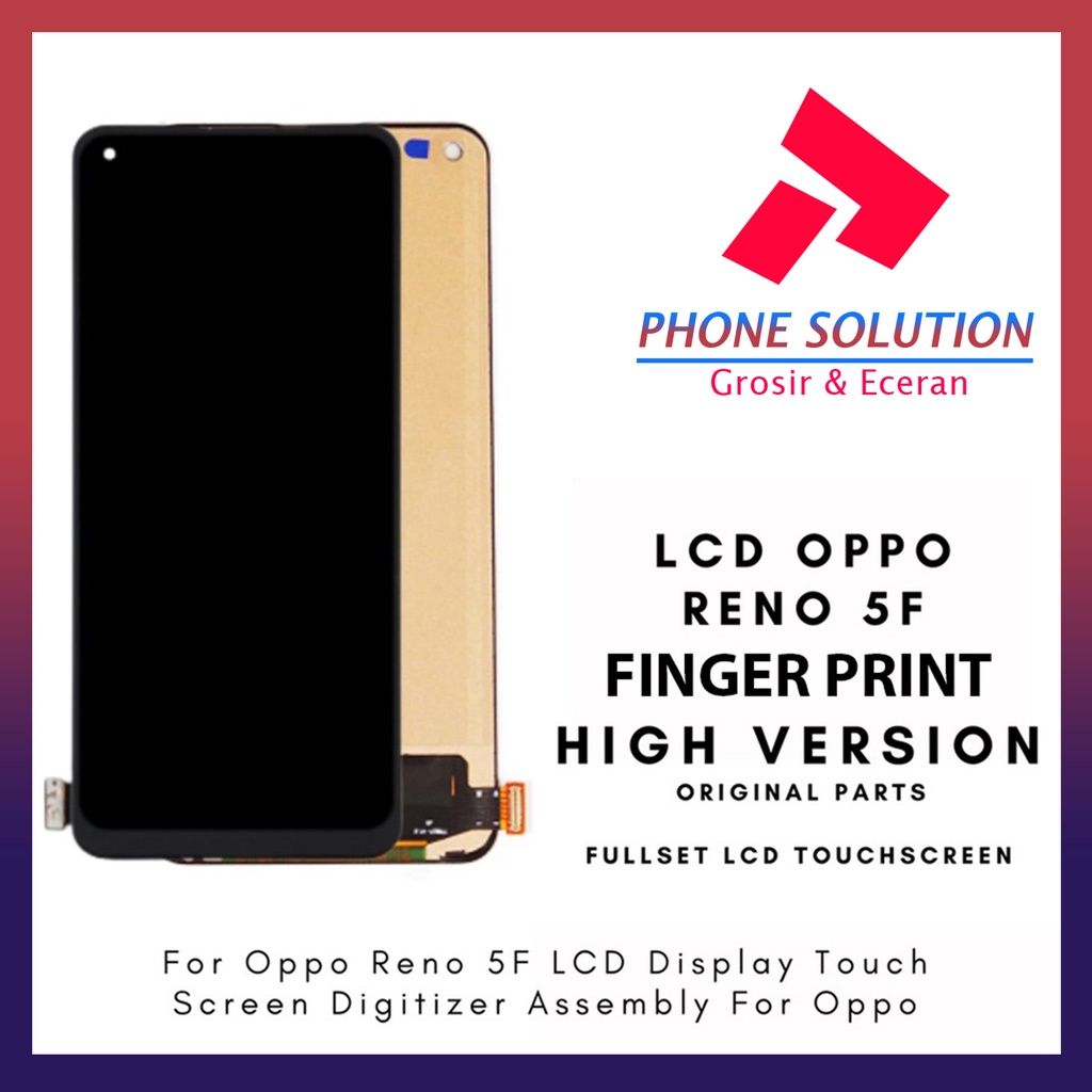 LCD Oppo Reno 5F Support FINGER PRINT ORIGINAL 100% Fullset Touchscreen - Parts Kompatible Dengan Produk Oppo // Supplier LCD Oppo - Garansi 1 Bulan