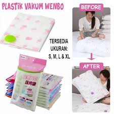 PLASTIK VAKUM BAG WENBO PAKAIAN BAJU - REFILL VACUUM PLASTIC VACUM