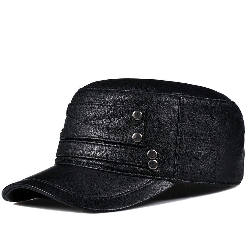 topi kulit asli pria topi kulit pria original/topi kulit komando/topi kulit original