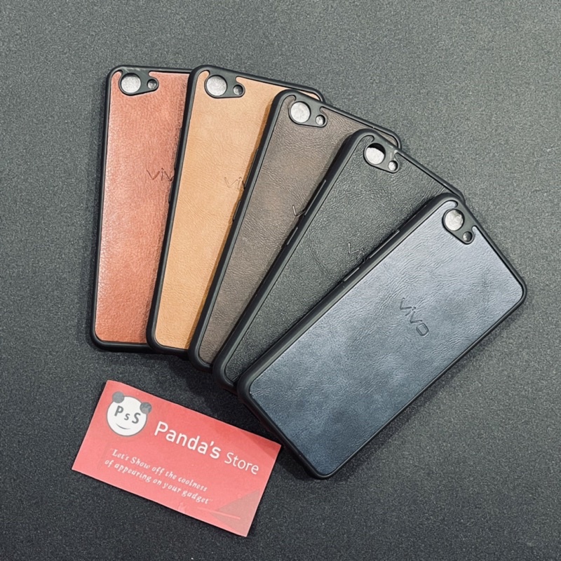 Leather Case Vivo Y71 Softcase Kulit Elegan Casing Slim Fit