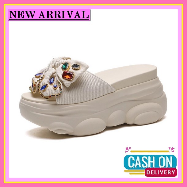 Sandal Wedges Import Sofiya 1786-20 Sendal Sofia Kekinian Terbaru Sandal Sofia Rajut Sendal Wanita W