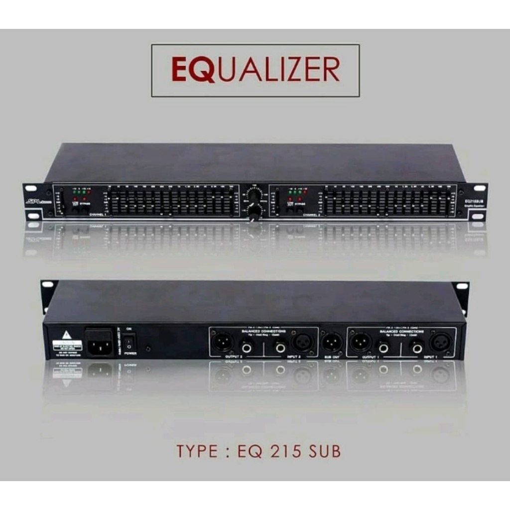 Equalizer SPL Audio EQ 215 SUB ORIGINAL + out put Subwofer promo
