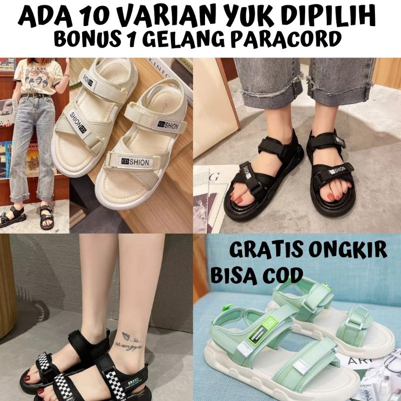 sandal gunung wanita korea outdoor adventure tali casual keren style