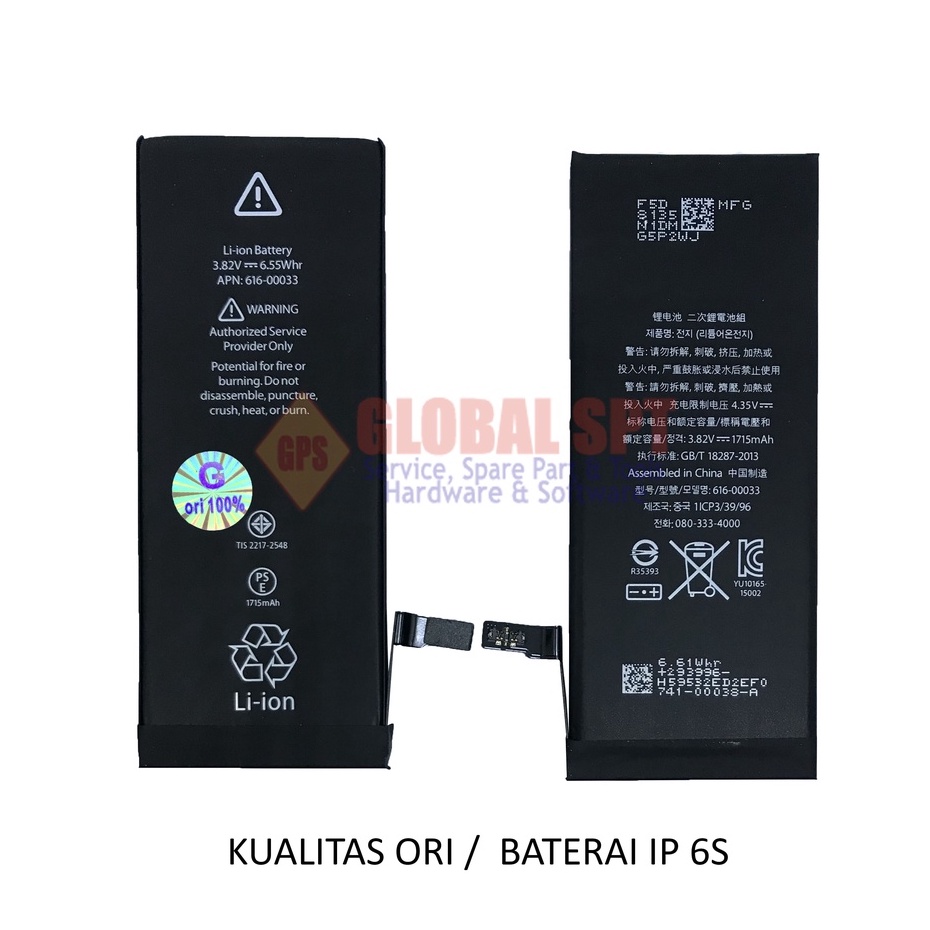 KUALITAS ORI / BATERAI IPH 6S / BATRE / BATERE