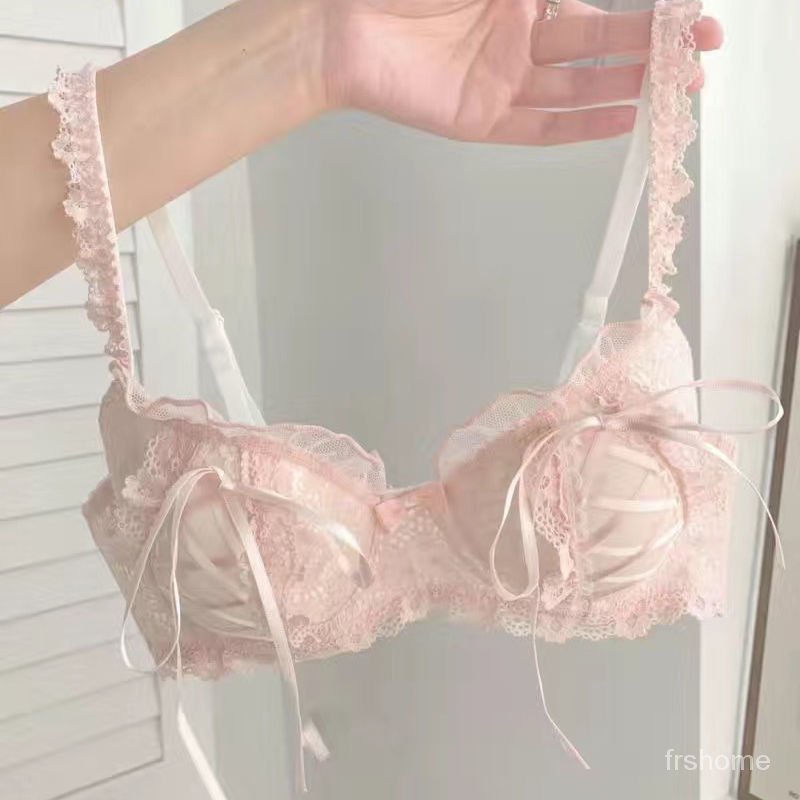 Jepang pakaian dalam manis wanita merah muda gadis-gadis lucu bra dada kecil berkumpul tidak ada cin