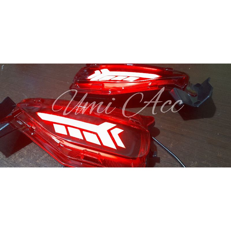 Lampu Led Bumper Belakang Fortuner Vrz 2016-2022 Reflektor Fortuner