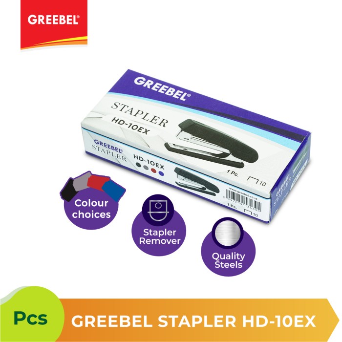 Jepretan Kertas Steples Stepler Stapler Greebel HD-10EX isi 10-1M