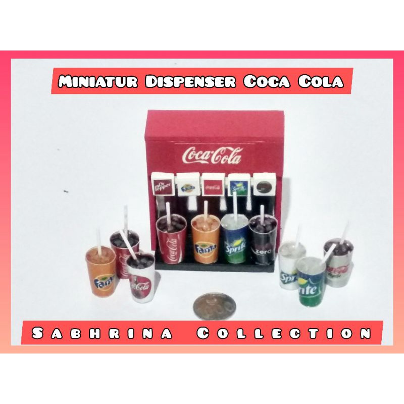 Miniatur Dispenser Coca Cola