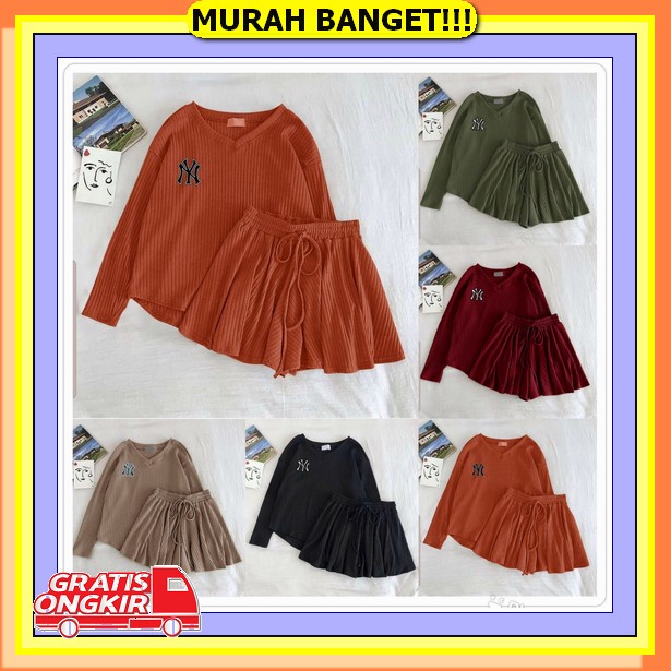 Setelan Wanita Dewasa Terbaru Celana Pendek Motif Branded Cristian Dior / Setelan Wanita Murah / One