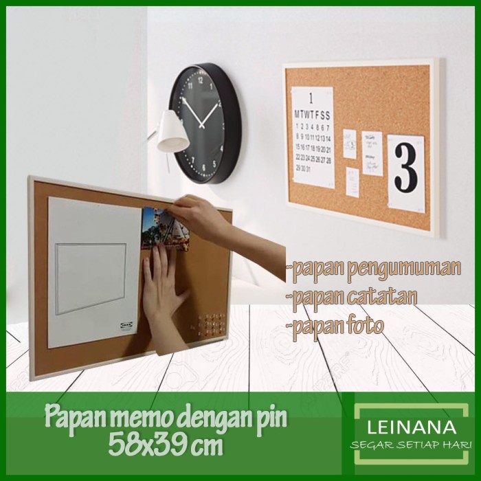 

Papan Pengumuman / Papan Tempel Gabus Dengan 15 Pin / Papan Memo [Populer]