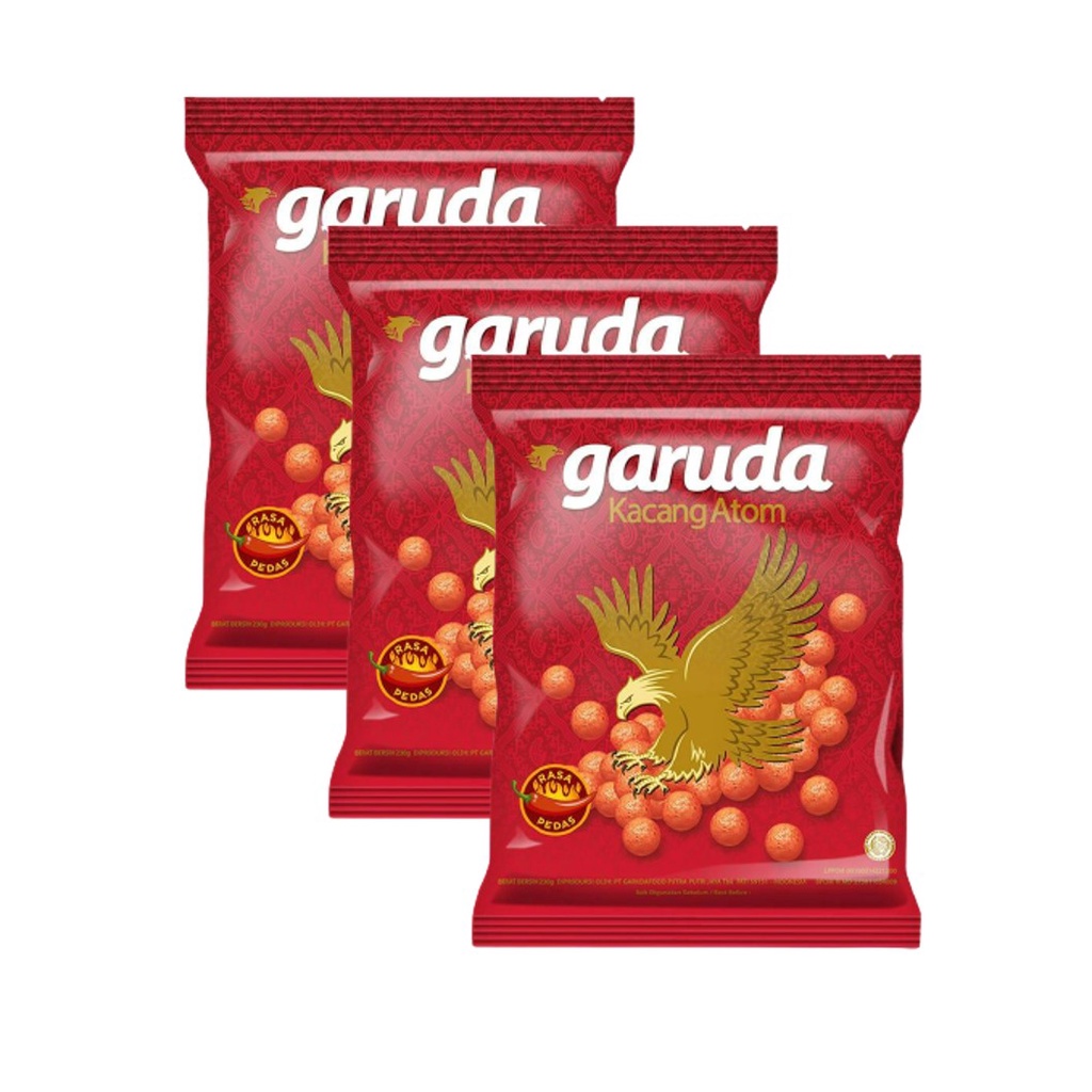 

Garuda Kacang Atom Pedas 3 x 100 gr