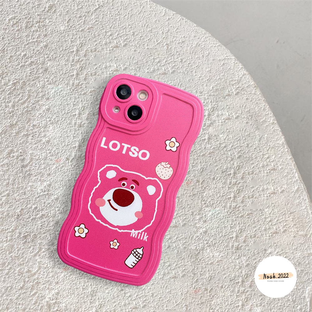 Soft Case TPU Motif Kelinci Strawberry Beruang Ungu Untuk iPhone 13 12 11 14 Plus Pro Max 6 6s 7 8 Plus X Xr Xs Max SE 2020