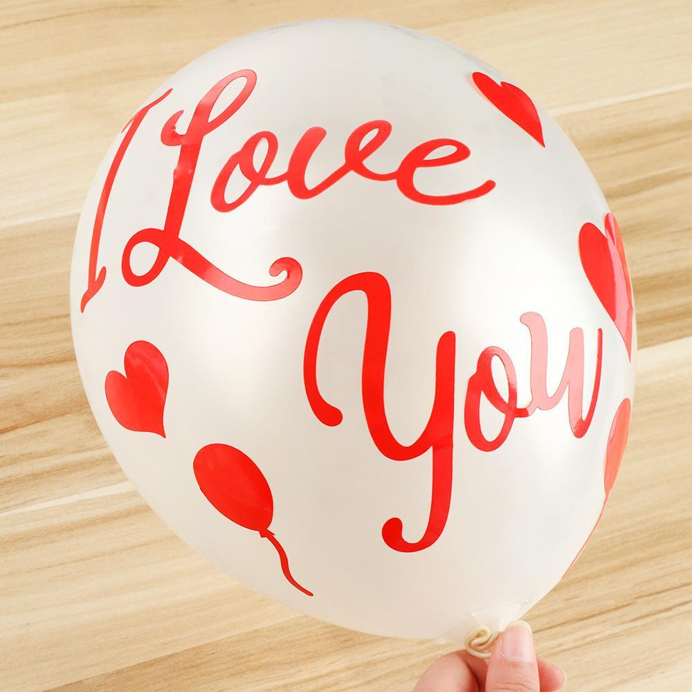 Nanas I Love You Baru Dekorasi Pesta DIY Hadiah Bobo Balon Transparan