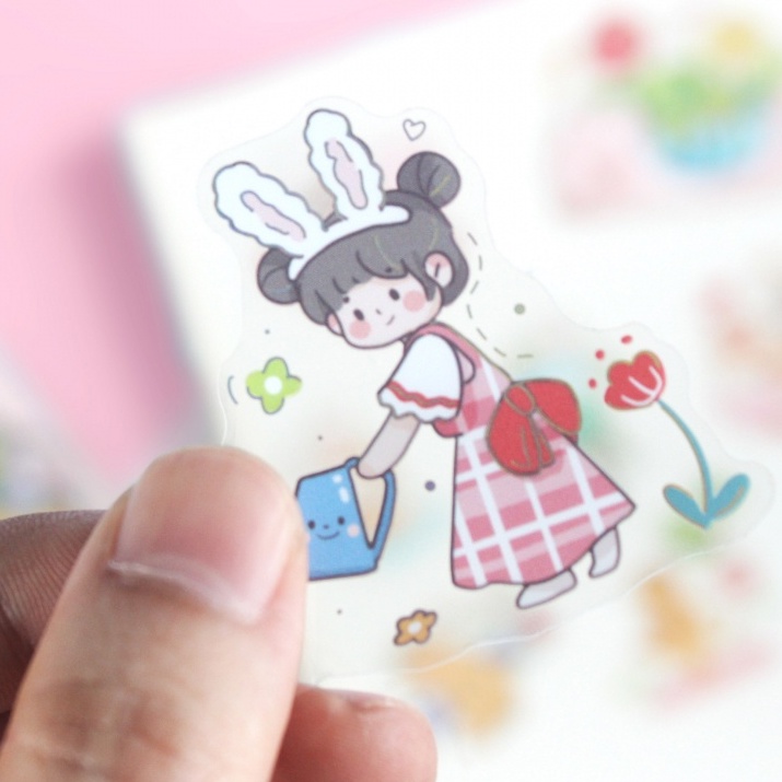 

Berry Cheese Flake Stickers Set Stiker Gambar Cewe / Anak / Kelinci / Kucing / Beruang / Bebek / Gajah Hias Tempel Untuk Hadiah Kado Lucu Bahan Plastik