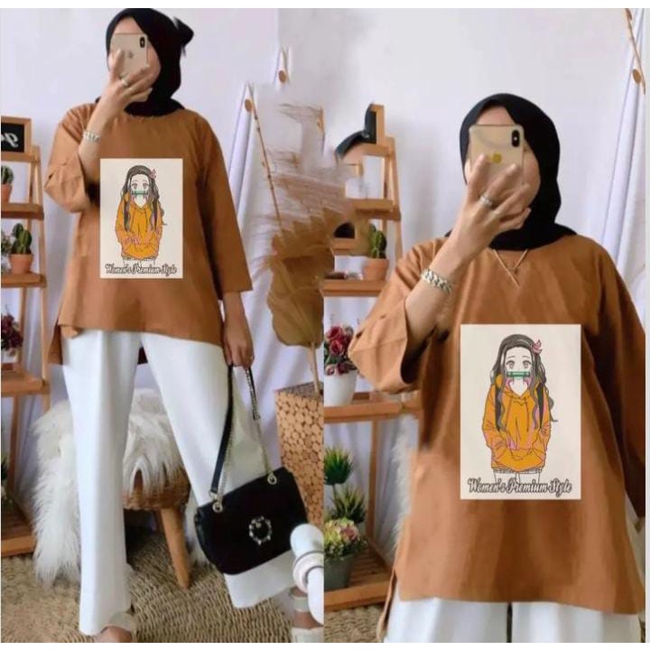 JISOO BLOUSE BAHAN KAOS KATUN COMBED 24s APLIKASI SABLON UKURAN M L XL DAN XXL BLOUSE WANITA KOREAN STYLE LENGAN PANJANG KAOS OVERSIZE VIRAL APLIKASI SABLON ATASAN CASUAL WANITA HIJAB JUMBO KEMEJA WANITA PREMIUM