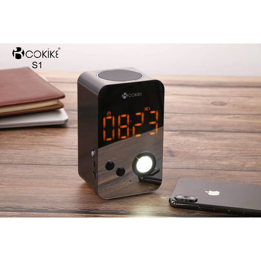 S1 Speaker Bluetooth COKIKE JBL BOSE S1 /Radio FM/ Jam Meja Digital