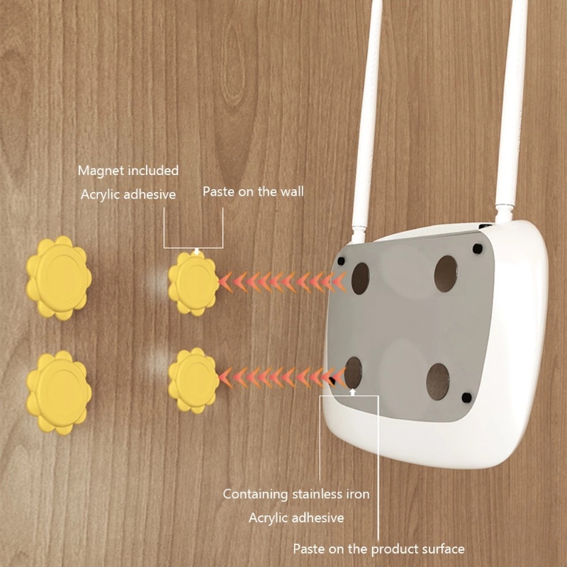 Kait Gantung Dinding Holder Power Supply Router Remote Control Anti Hilang Hemat Tempat