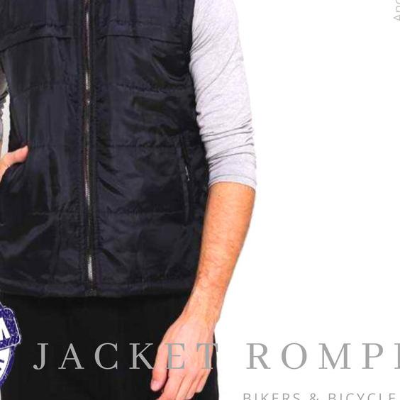 rompi murah sepeda vest parasut tebal gunung - Biru, M