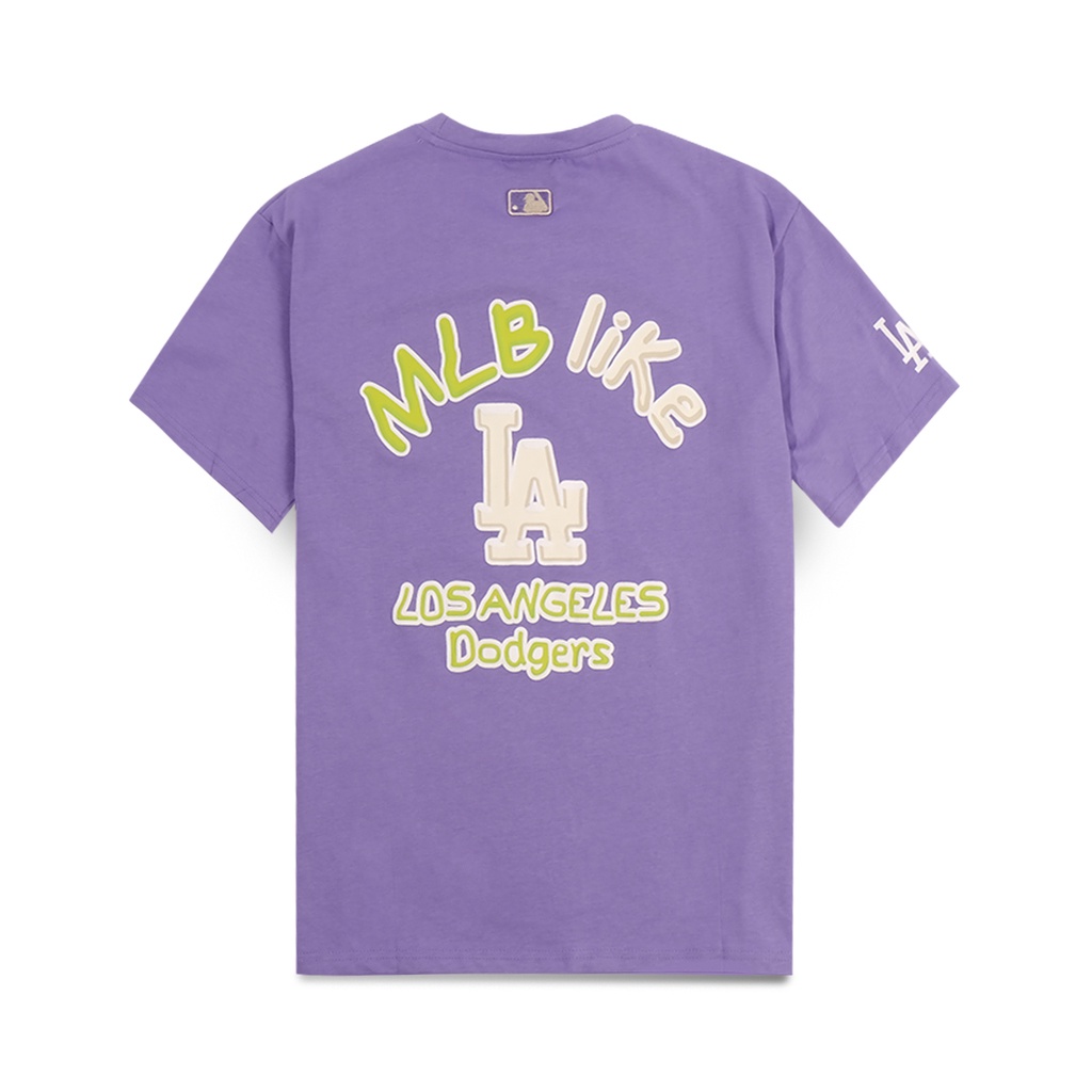 M7B Like NY Yankees Back Text T-Shirt Purple