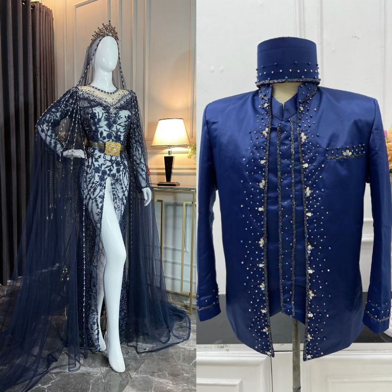 TERLARIS CAUPLE  PASANGAN KEBAYA AKAD MODREN /KEBAYA PASANGAN TERBARU// AKAD EKOR PREMIUN//BAJU PENGANTIN TERBARU|KEBAYA DRESS COUPLE|KEBAYA MASA KINI