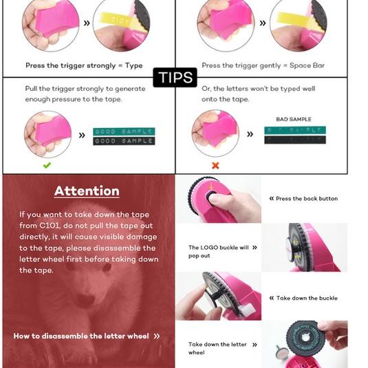 

BEST RATING MOTEX dymo embossing label maker / Mesin Printer Label Mini 3d Manual Diy @ 868