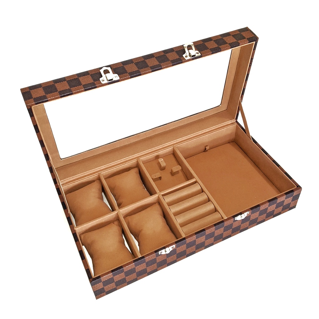 Display Box Set Perhiasan Pajangan Kalung Gelang Premium