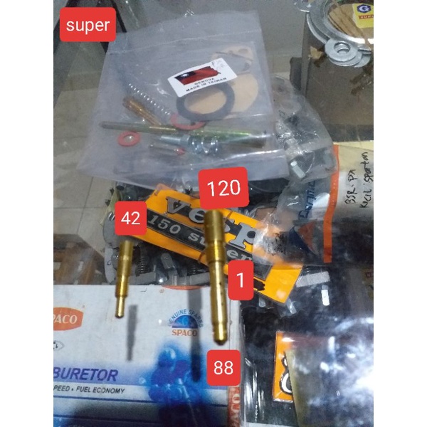 spuyer set carbulator vespa super 88.42