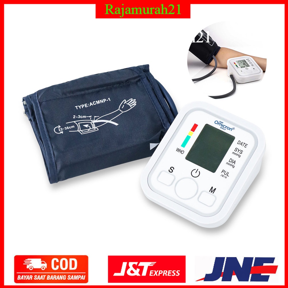 TaffOmicron Pengukur Tekanan Darah Electronic Sphygmomanometer - White - OMHRG7WH