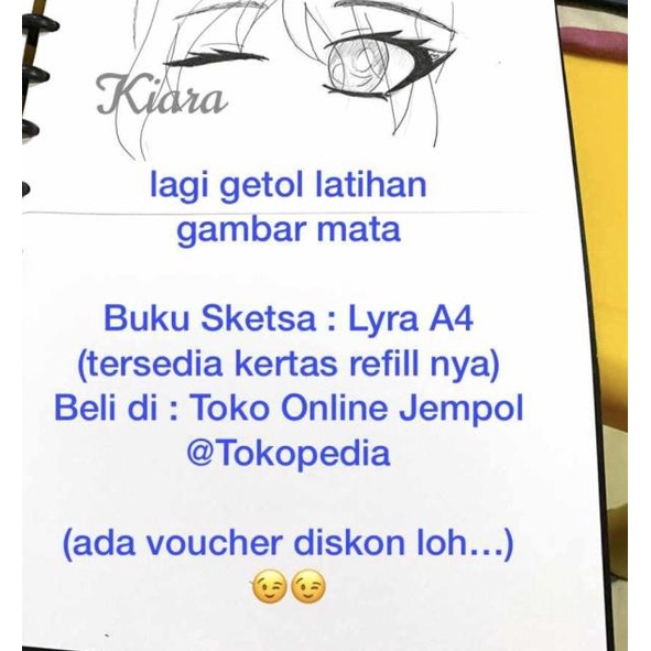 

ATK0667LR A4 Sketch Book LYRA 9210260 buku sketsa gambar bisa refill