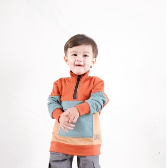 Sweater anak laki laki kekinian bahan baby terry usia 1-7 tahun