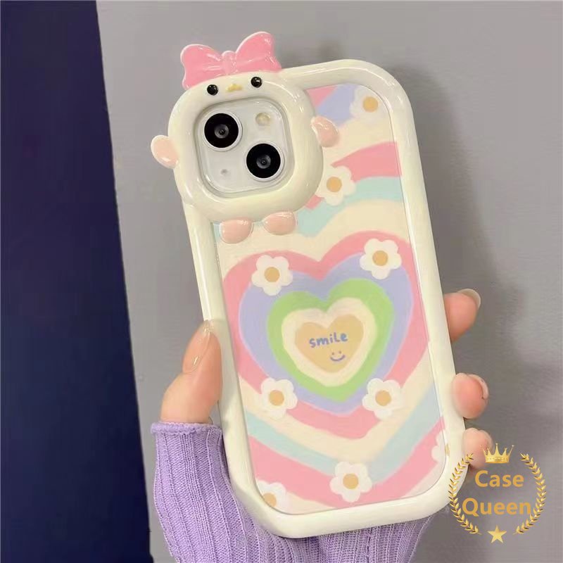 Soft Case Desain Kartun Monster Hati 3D Untuk Realme C21Y C15 9i 7i 5i 6i 5 5s C35 C25Y C21 C11 C30 C25s C25 C17 C2 C3 C1